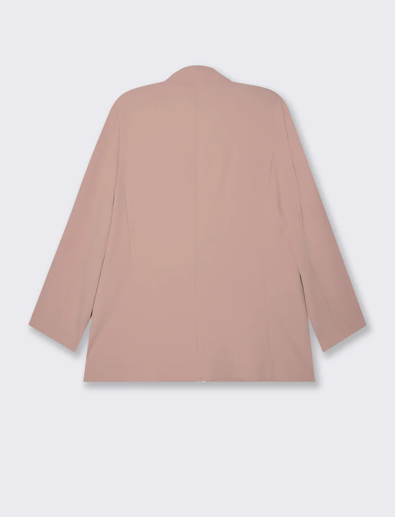 Giacca monopetto over - Rosa
