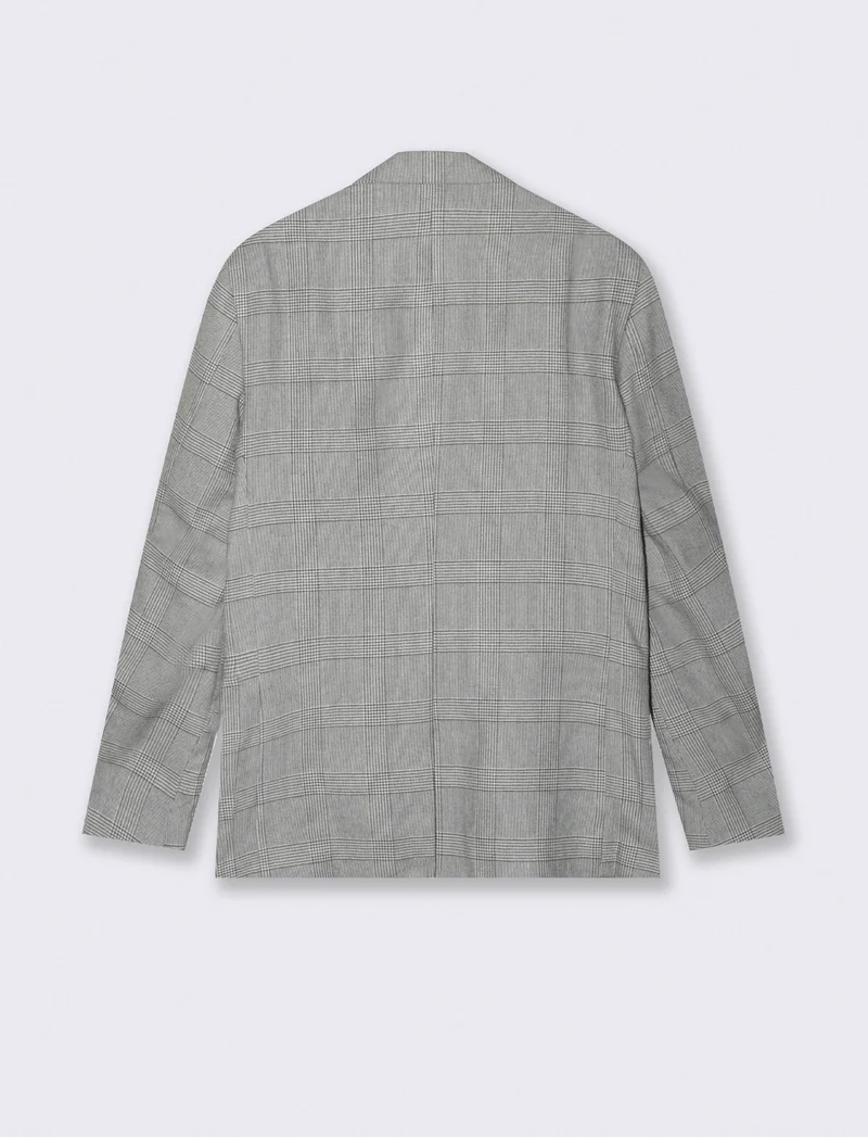 BLAZER DA COMPLETO A QUADRI FORMAL FIT - Grigio