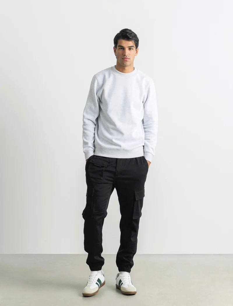 PANTALONI TECNICI CARGO FIT - Nero