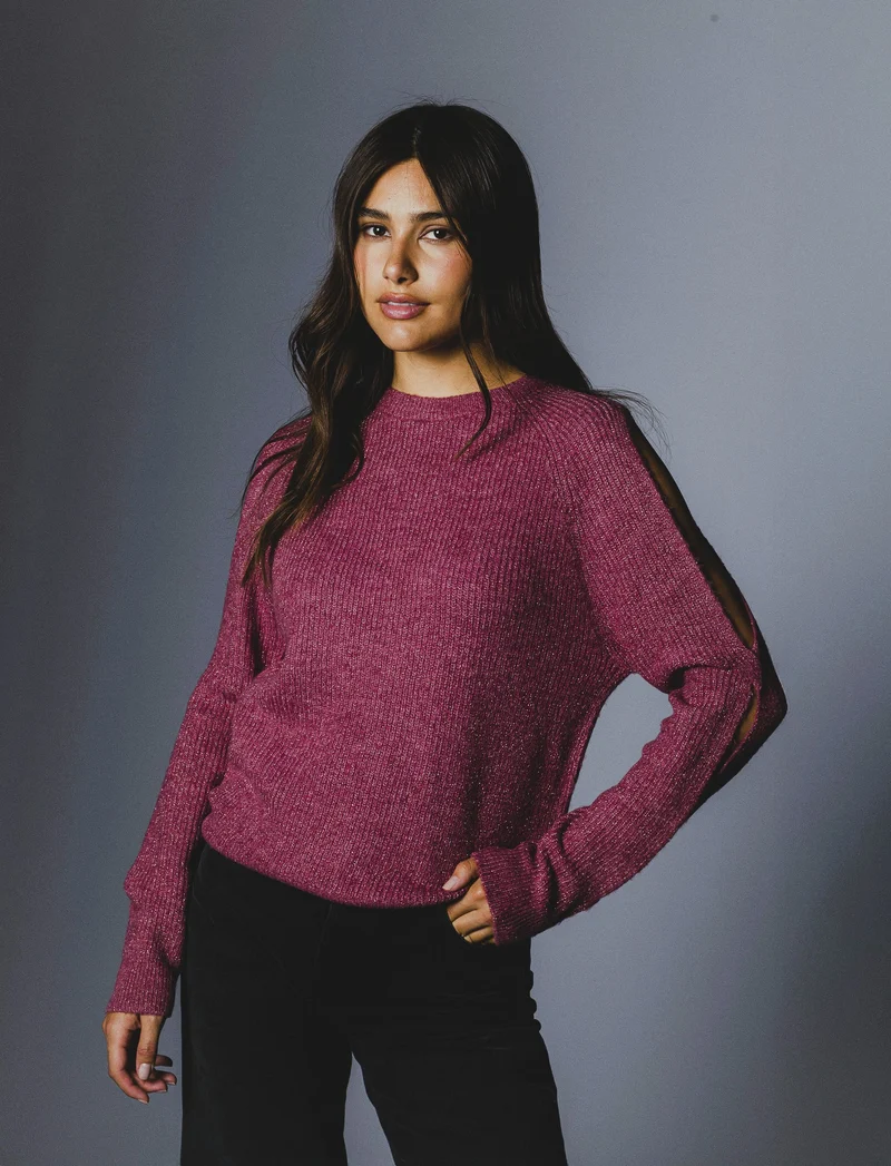 PULLOVER CON CUT OUT - cipolla