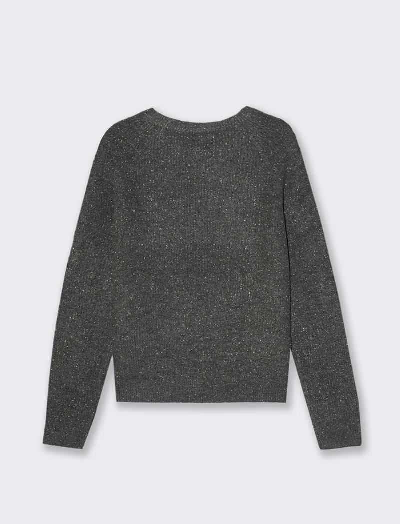 PULLOVER CON CUT OUT - Grigio mel.