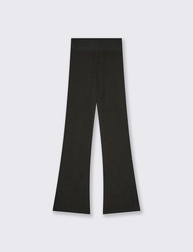 LEGGINGS A ZAMPA - Nero