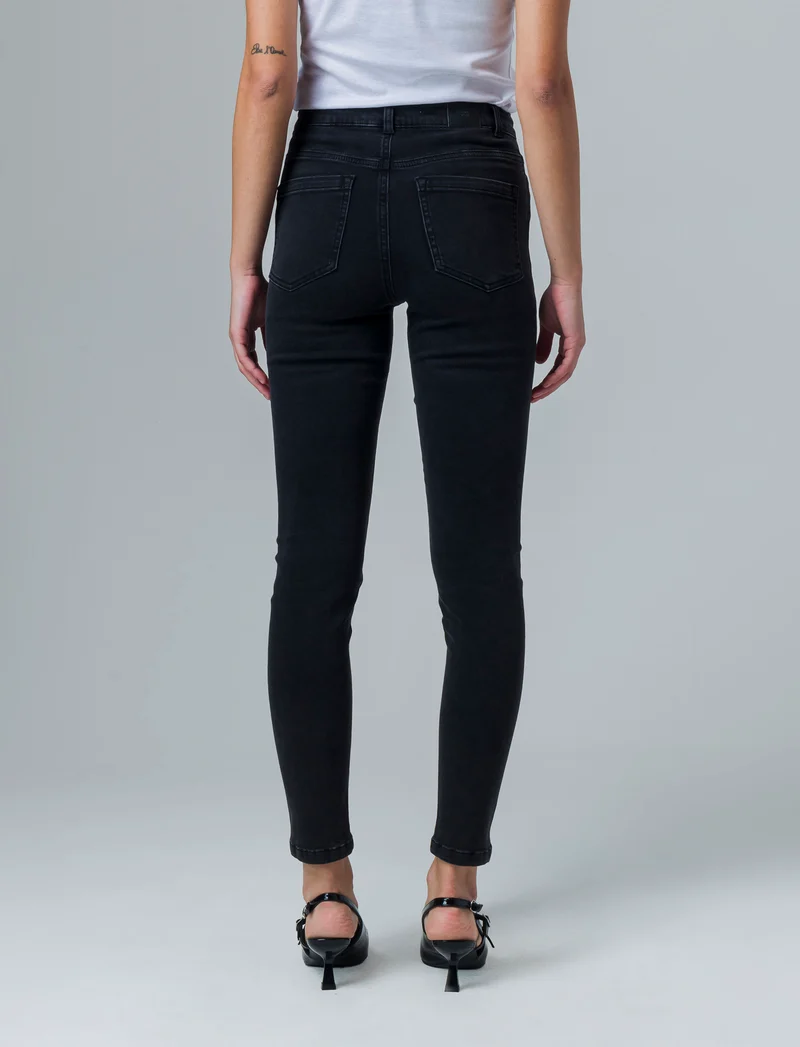 Jeans basico skinny da donna - Nero
