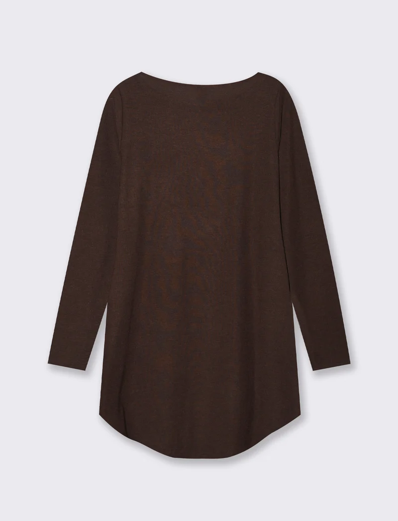 T-SHIRT CON SCOLLO A BARCA - Moro