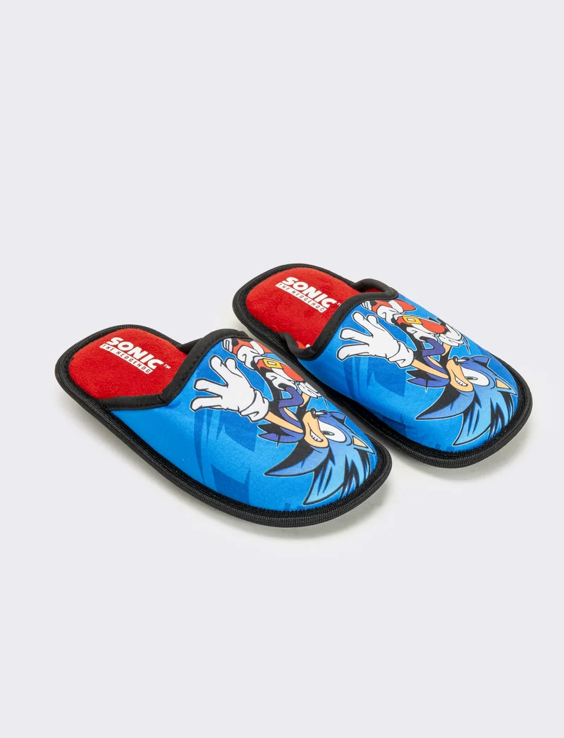 Pantofola blu Sonic© da bambino - Blu
