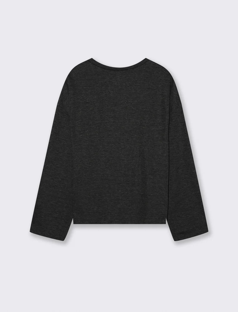 MAGLIA MEZZO COLLO - Nero