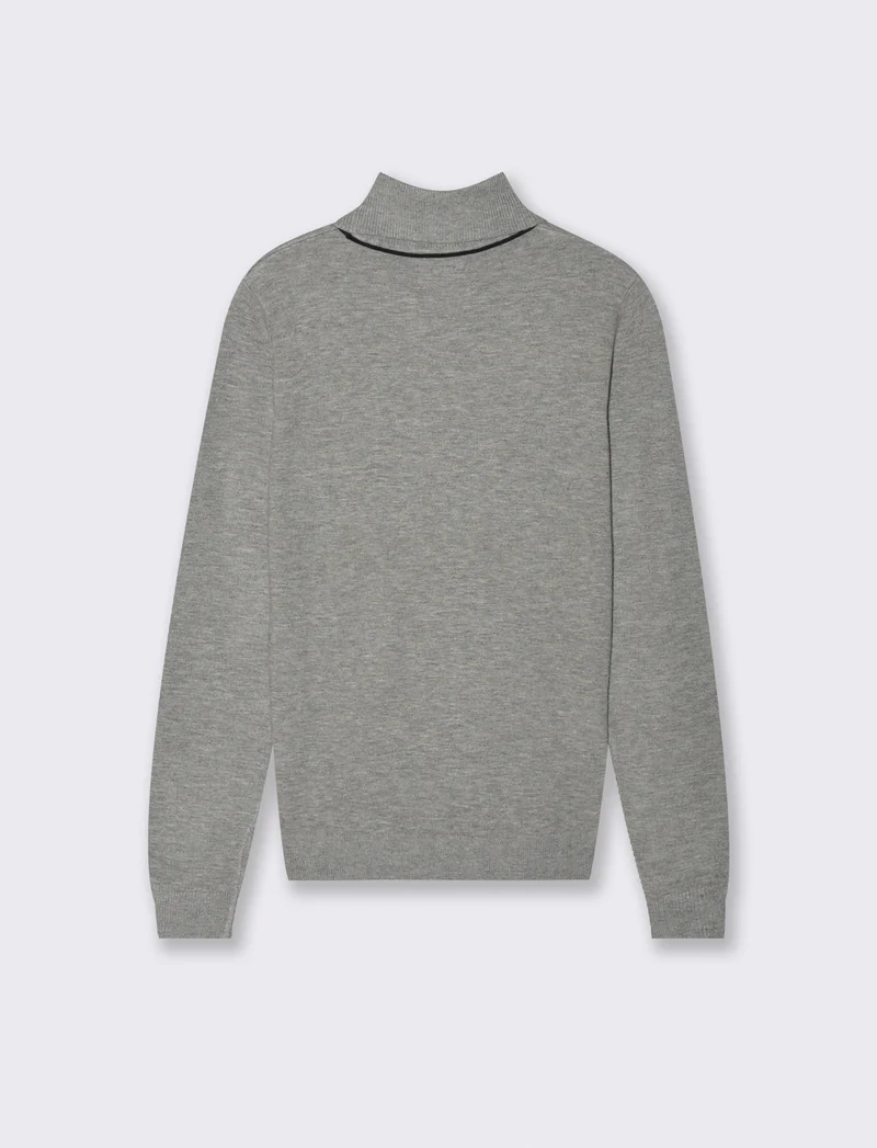 PULLOVER BASICO - Grigio mel.