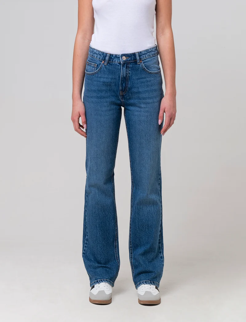 Jeans gamba diritta da donna - Denim