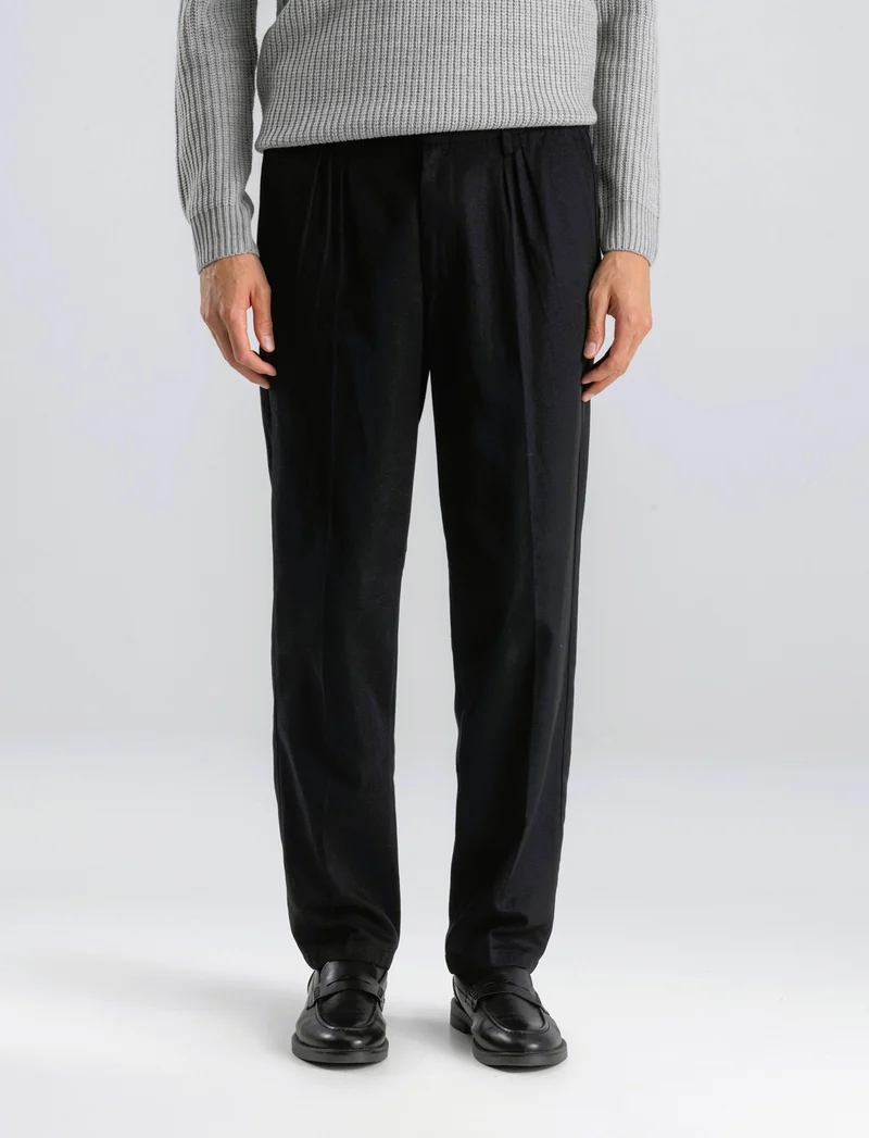 PANTALONI CHINO STRAIGHT FIT - Nero