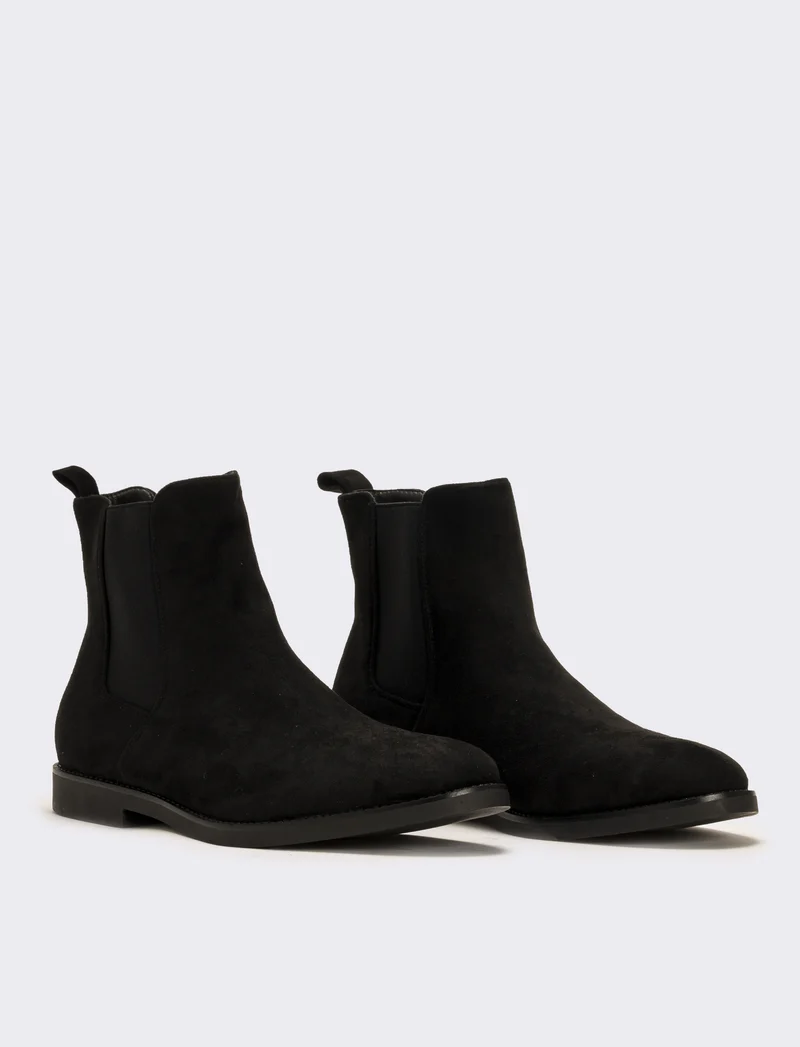 Stivale minimal da uomo - Nero