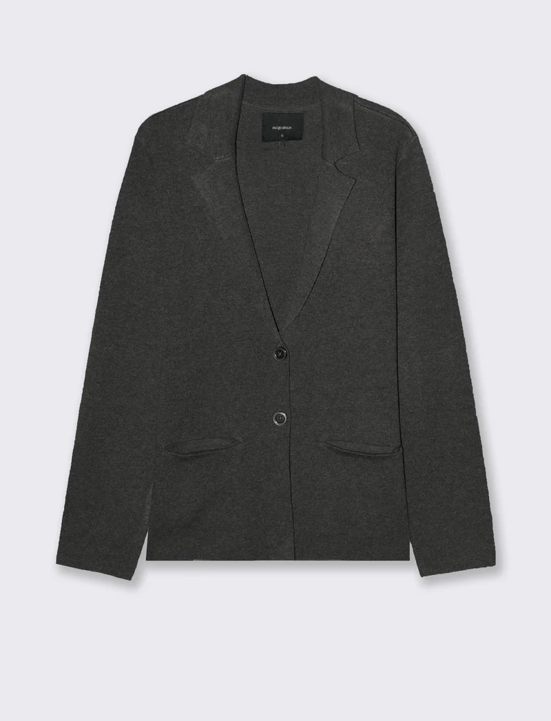 GIACCA IN MAGLIA - Antracite melange
