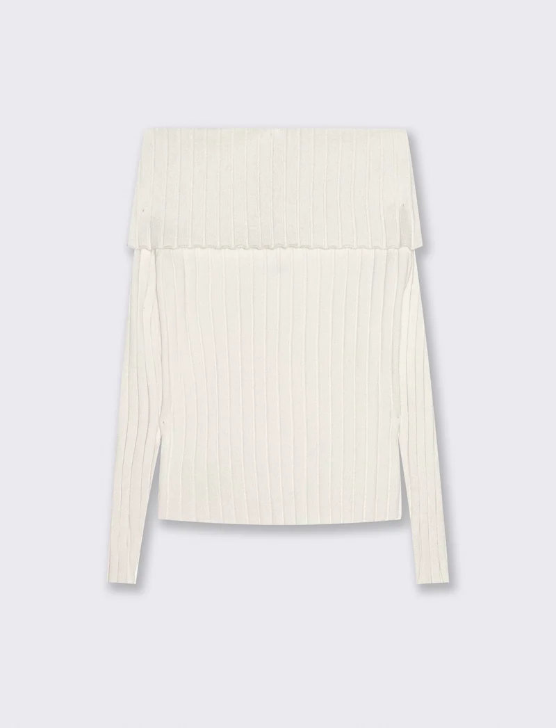 MAGLIA OFF SHOULDER - Avorio