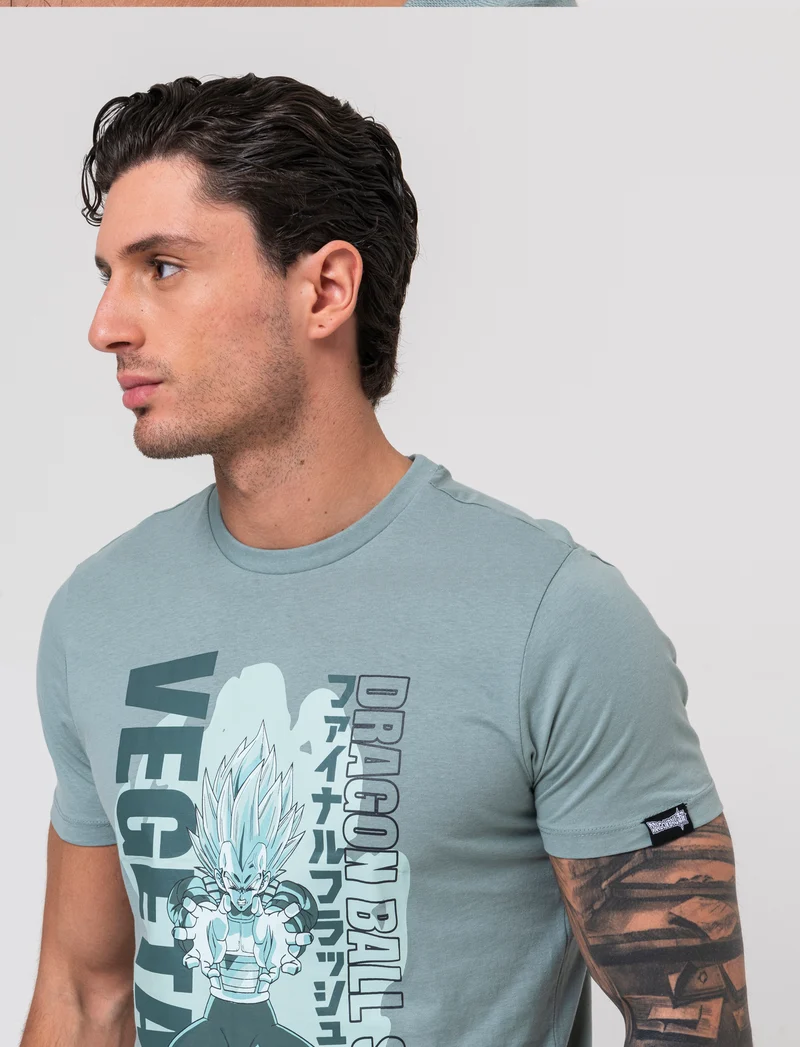 T-shirt stampa dragon ball da uomo - Verde