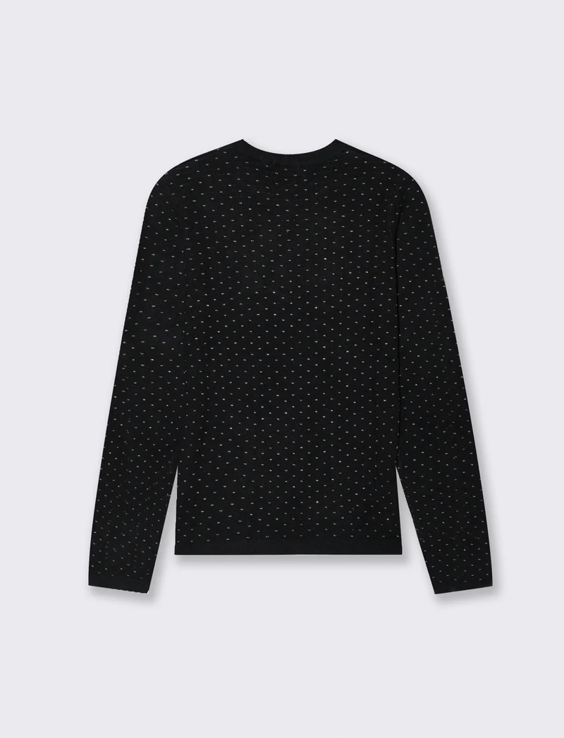PULLOVER MANICA LUNGA - Nero