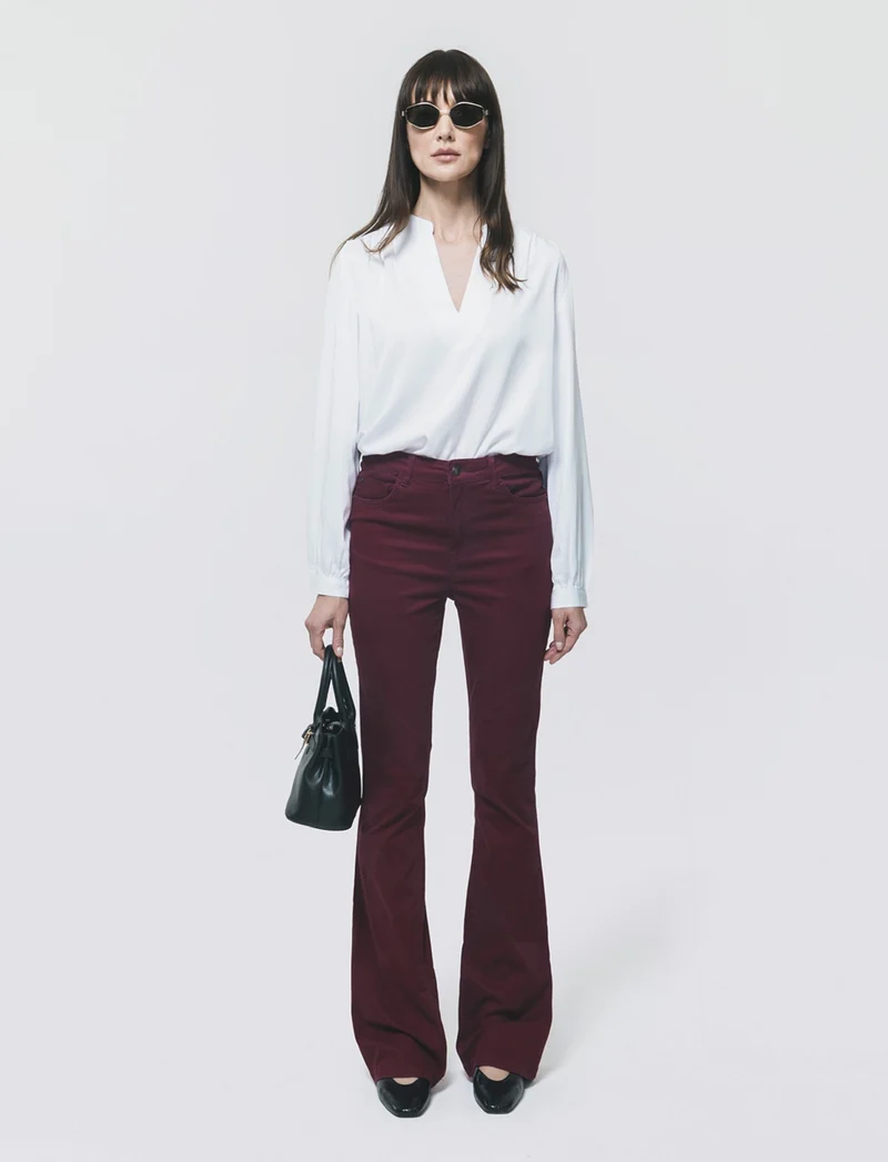 JEANS BOOTCUT VITA REGOLARE - Vinaccia