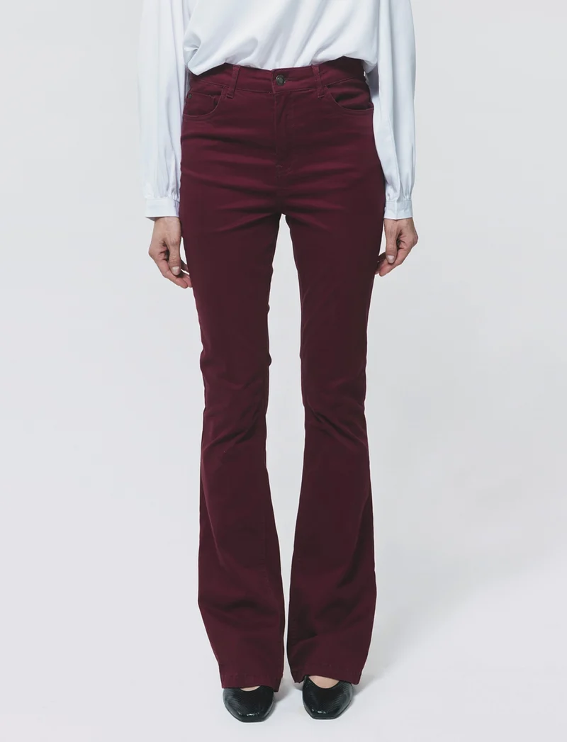 JEANS BOOTCUT VITA REGOLARE - Vinaccia