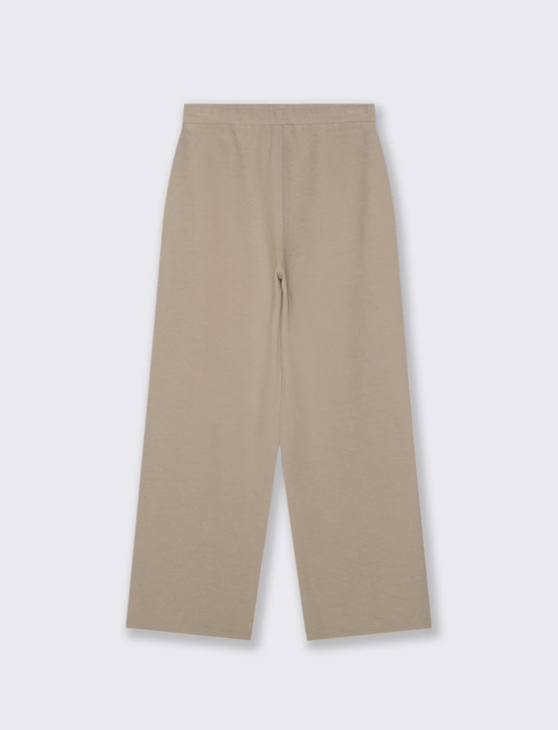 PANTALONI JOGGER IN TESSUTO GOFFRATO - Beige