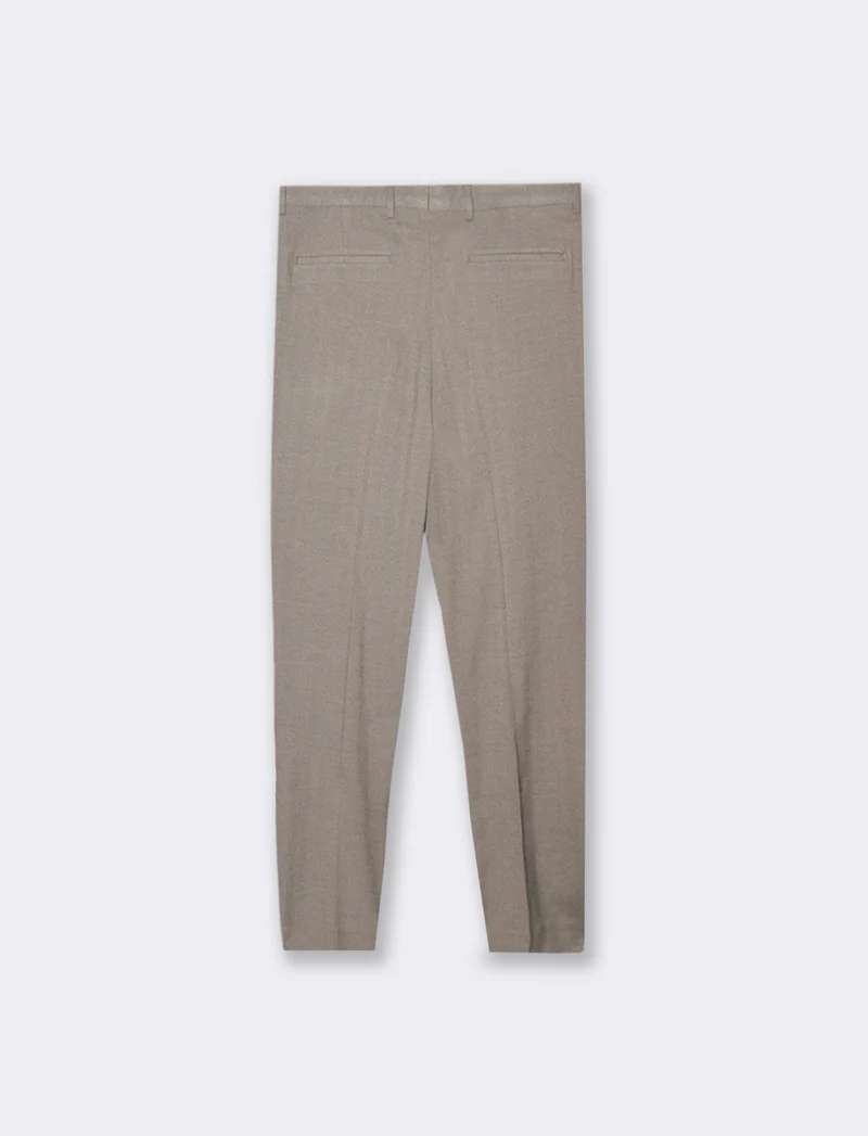 PANTALONI STRUTTURATI DA COMPLETO FORMAL FIT: - Grigio tortora