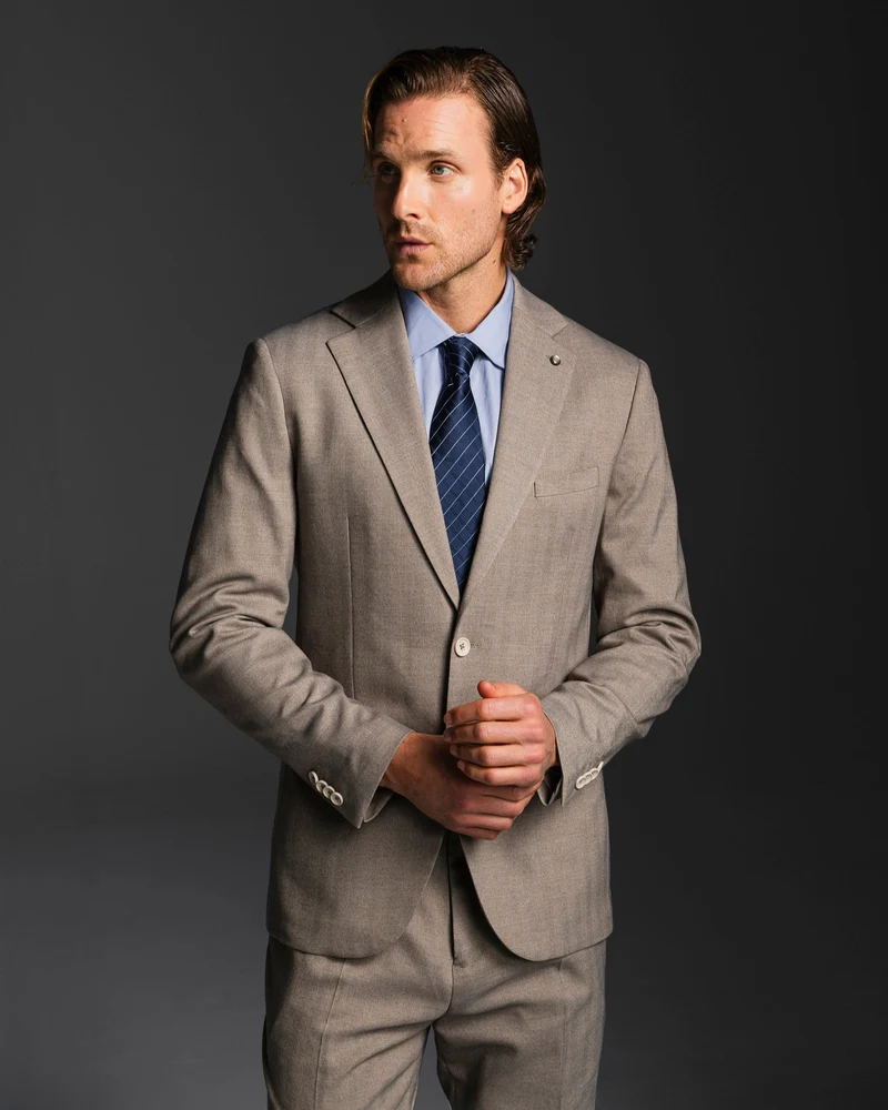 BLAZER STRUTTURATO DA COMPLETO FORMAL FIT - Grigio tortora