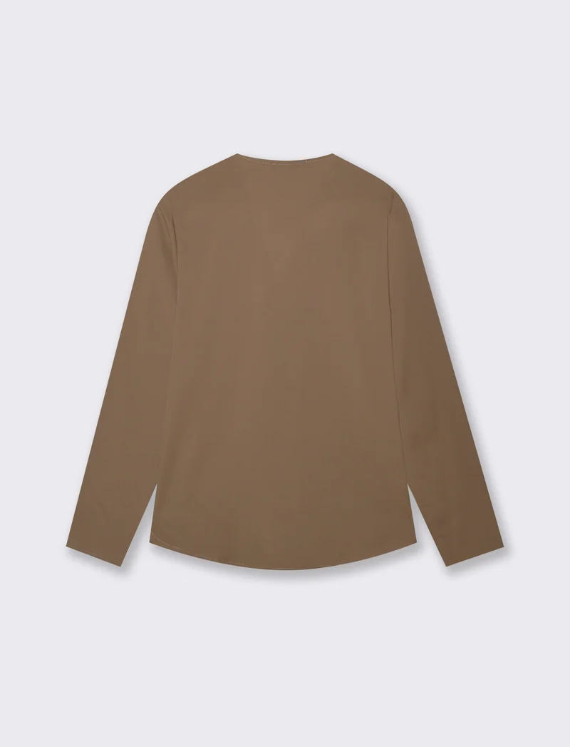 CASACCA CON SCOLLO A V - Cacao