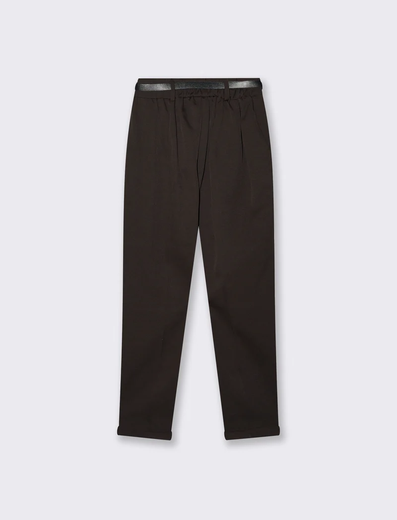 PANTALONE CON CINTURA - Moro