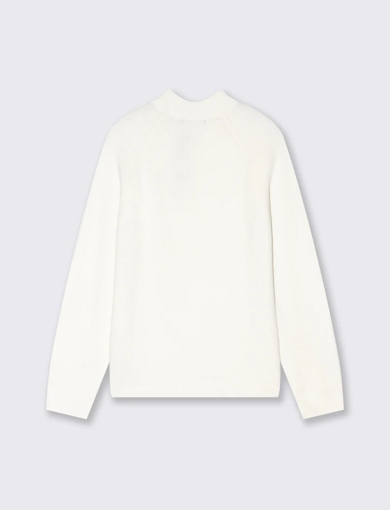 Maglia a coste - Avorio