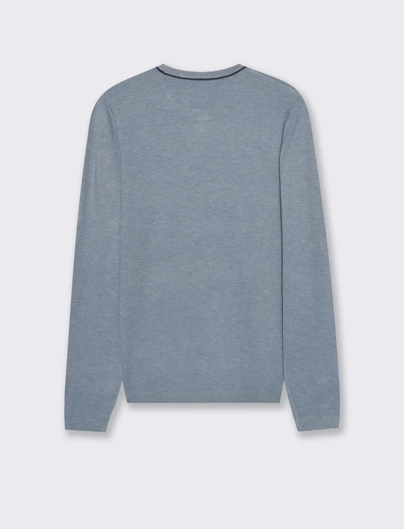 PULLOVER BASICO - Denim
