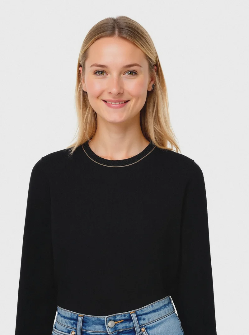 PULLOVER BASICO - Nero