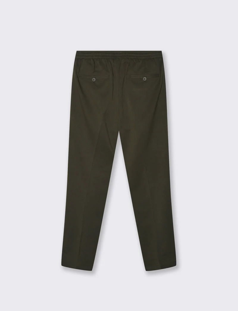 PANTALONI CHINO JOGGER - Verde scuro