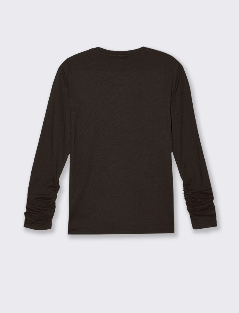 T-SHIRT BASICA MANICA LUNGA - Moro