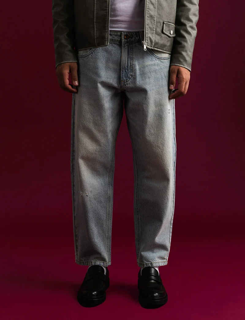 JEANS STRAIGHT FIT - Denim