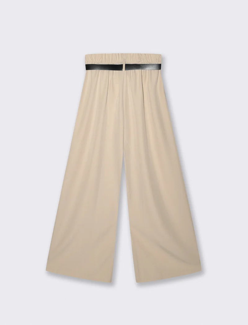 PANTALONE CON CINTURA - Beige