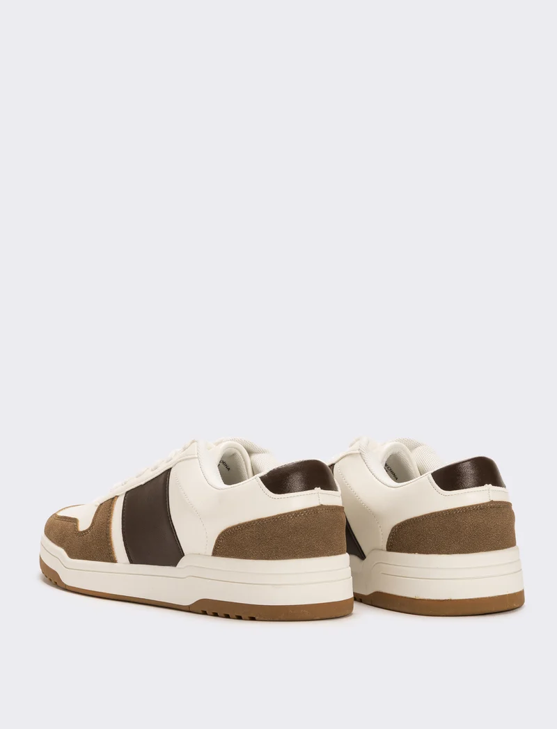 Sneakers multielementi da uomo - Bianco