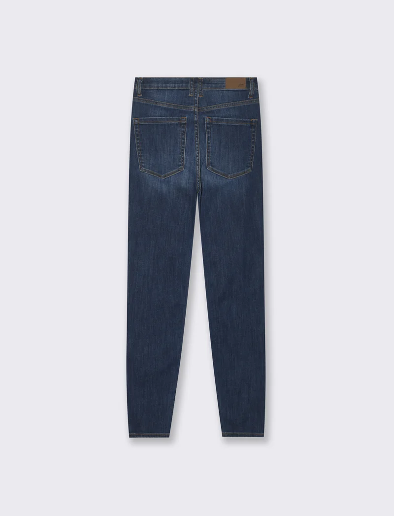 JEANS SKINNY SUPER HIGH WAIST - DENIM SCURO