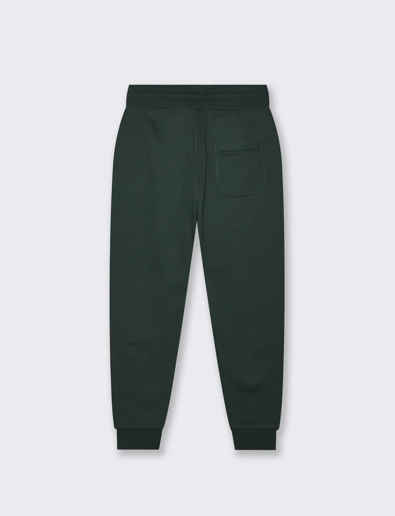 PANTALONI IN FELPA RELAXED FIT - Verde scuro