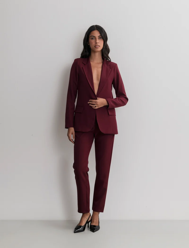 BLAZER MONOPETTO - Bordeaux