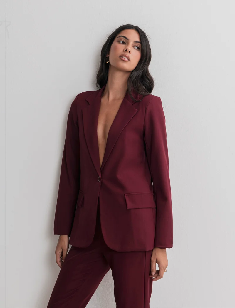 BLAZER MONOPETTO - Bordeaux