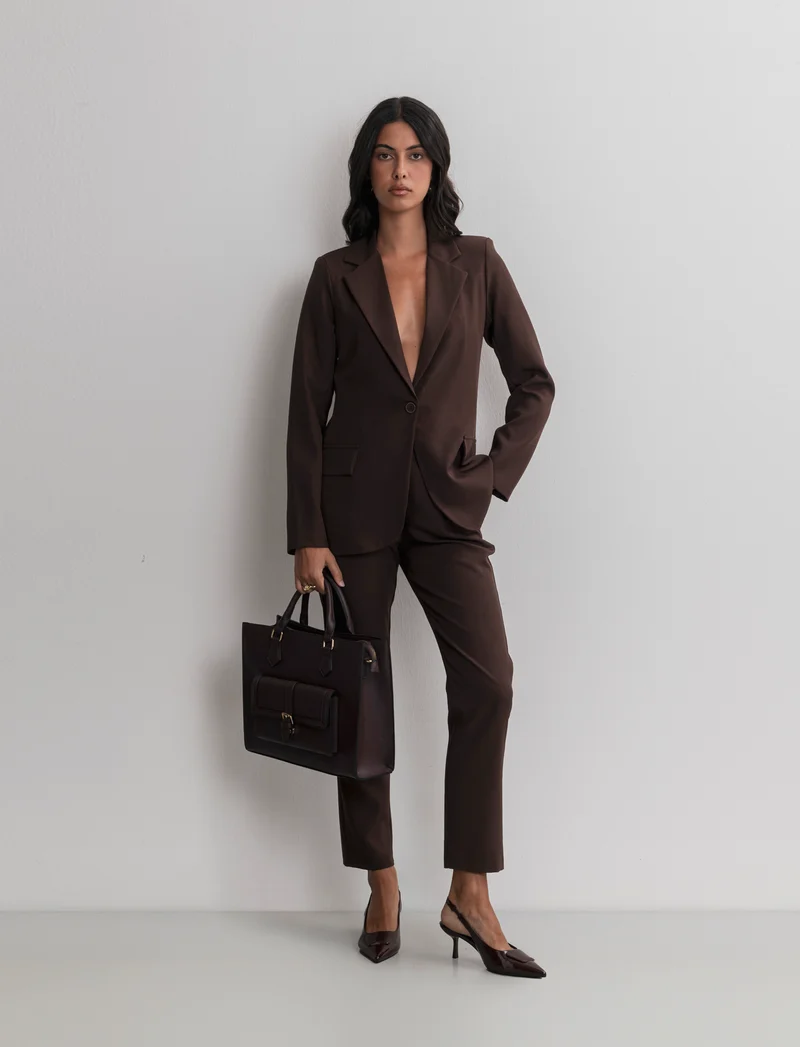 BLAZER MONOPETTO - Moro