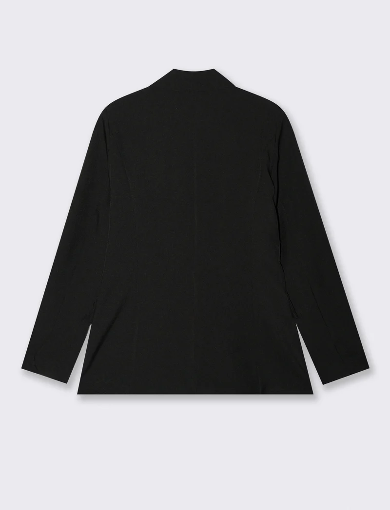BLAZER MONOPETTO - Nero