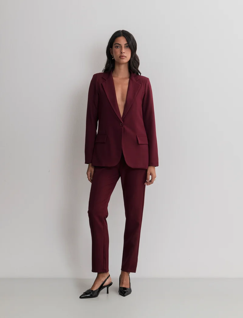 PANTALONE SLIM - Bordeaux