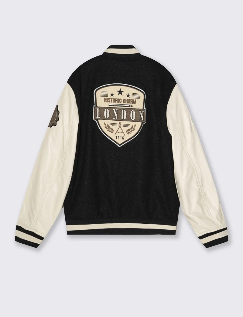 BOMBER VARSITY - Nero