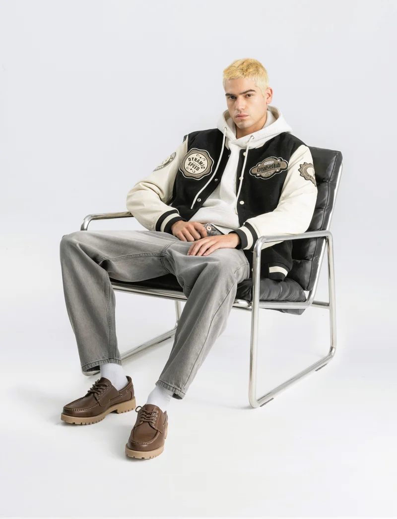 BOMBER VARSITY - Nero