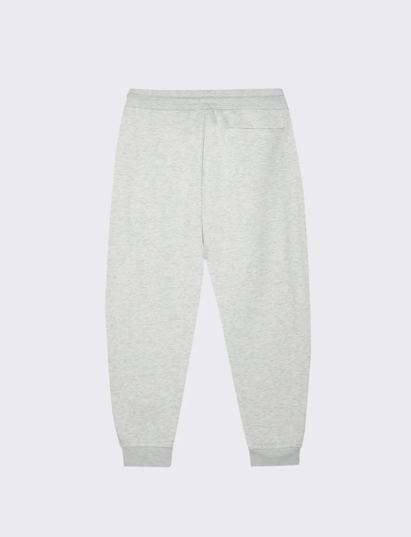PANTALONI JOGGER BASIC IN FELPA - Grigio mel.