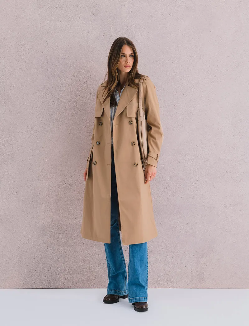 TRENCH CON CINTURA - Cammello