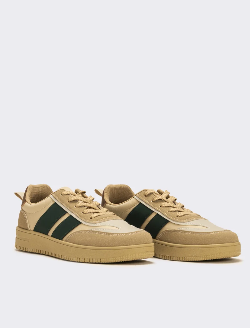 Sneakers camel da uomo - Cammello