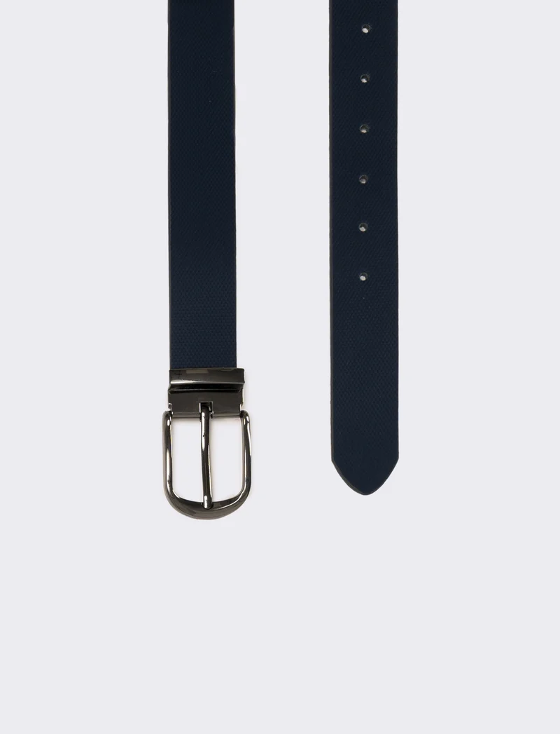 Cintura uomo basic 3,5 cm - Blu