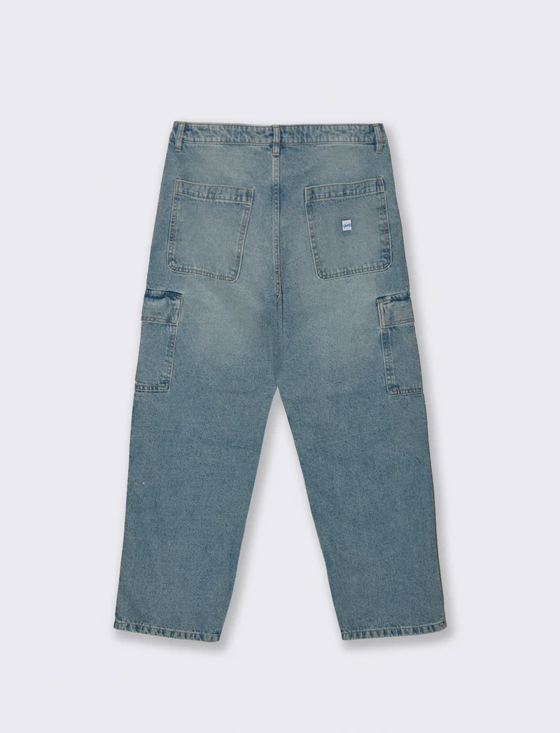 JEANS BAGGY CARGO FIT - Denim