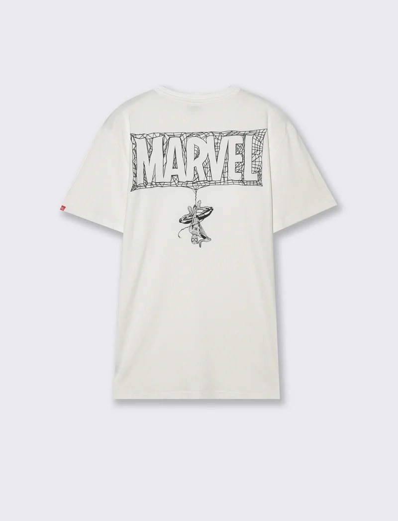 T-SHIRT STAMPA MARVEL - Bianco