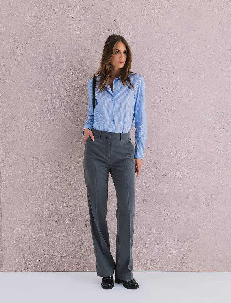 PANTALONE chiusura zip - Grigio mel.