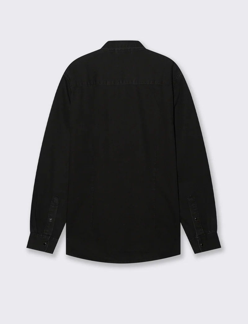 CAMICIA IN DENIM - Nero